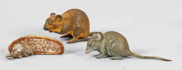 Drei Wiener Bronzen mit Mäusen