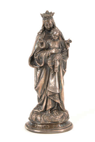 Versilberte Bronze-Madonna "Virgo Mater". - фото 1