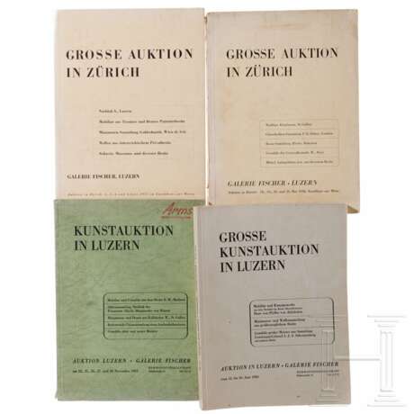 Vier Auktionskataloge der Galerie Fischer, 1937/38, 1953/56 - photo 1
