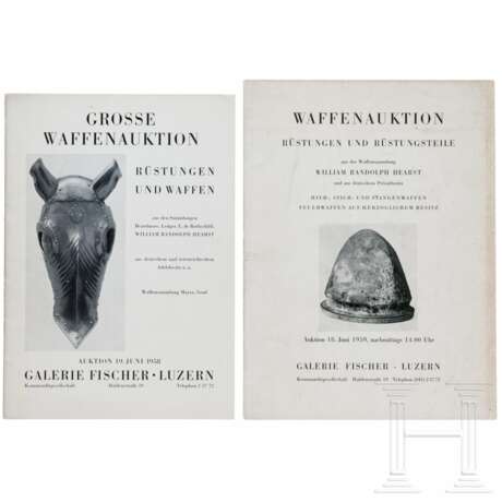 Zwei Kataloge der Galerie Fischer, Waffenauktionen, 1958/59 - photo 1