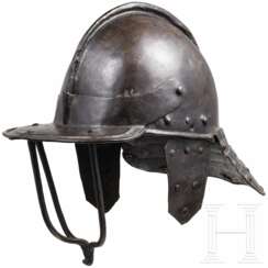 Zischägge, sog. "pot helmet", England, um 1640