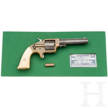 Eagle Arms/Plant's Front Loading Pocket Revolver, graviert, im Schaukasten - photo 1