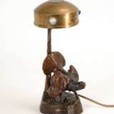 TERESZCZUK, Peter: Jugendstil-Lampe mit Bronze-Auerhahn. - photo 1