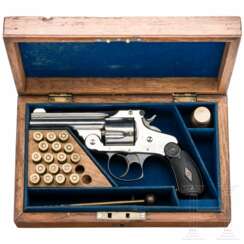 Smith & Wesson .38 Double Action 4th Model, vernickelt, im Kasten