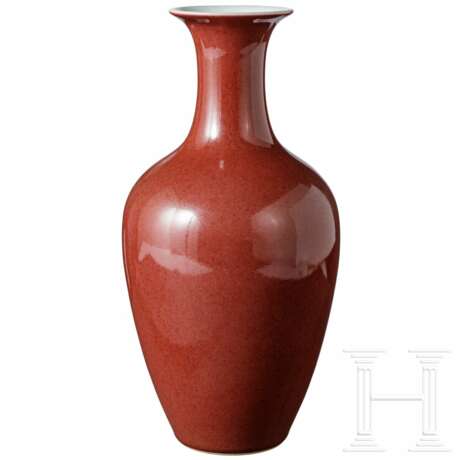 Vase mit kupferfarbener Glasur, wohl 20. Jhdt. - Foto 1