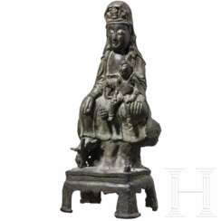 Bronzene Songzi Guanyin, China, wohl Ming-Dynastie (17. Jhdt.)