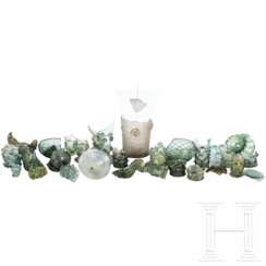 Konvolut von Glas-Fragmenten, deutsch/Niederlande, überwiegend 17. Jhdt.