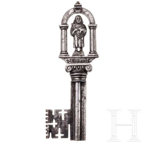 Schlüssel mit figürlich geschnittenem Dekor, Frankreich, 2. Hälfte 17. Jhdt. - фото 1