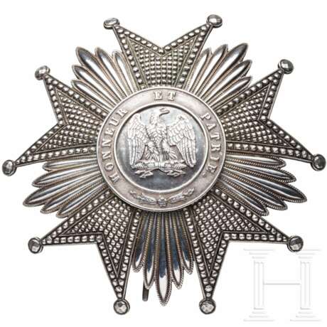 Orden der Ehrenlegion - silberner Bruststern zum Großoffizier, 2. Kaiserreich - Foto 1