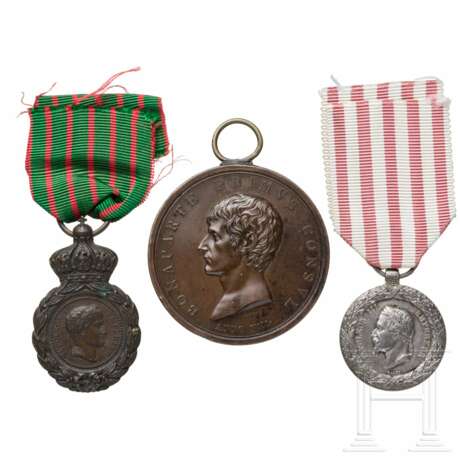 Drei napoleonische Medaillen, 19. Jhdt. - Foto 1