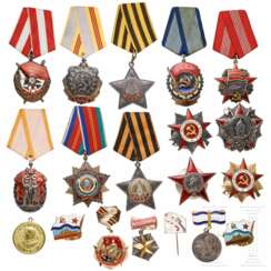 Zwölf Orden und sechs weitere Auszeichnungen, Sowjetunion, ab 1944