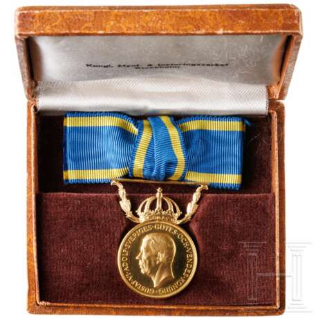 Goldene Medaille für Eifer und Ehrlichkeit im Dienste des Königreichs, Schweden - Foto 1
