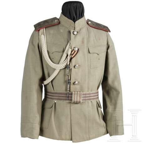 Feldbluse für einen Generalmajor des Generalstabs, komplett mit Schulterstücken und Achselband, Russland, um 1914 - Foto 1