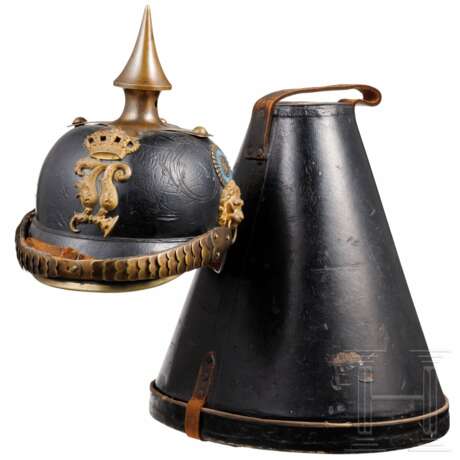 Helm M 1879 für Offiziere der Schweren Reiter, vor 1886 - Foto 1