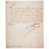 König Friedrich II. von Preußen (1712 - 1786) - signierter Diktatbrief an Generalmajor Nikolaus Andreas von Katzler, datiert 31.7.1749 - photo 1