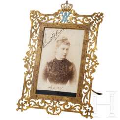 Prinzessin Auguste Viktoria - großer Geschenkrahmen, datiert 1887