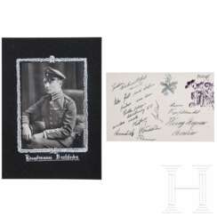 Hauptmann Hans-Joachim Buddecke (1890 - 1918) - signierte Weihnachtskarte