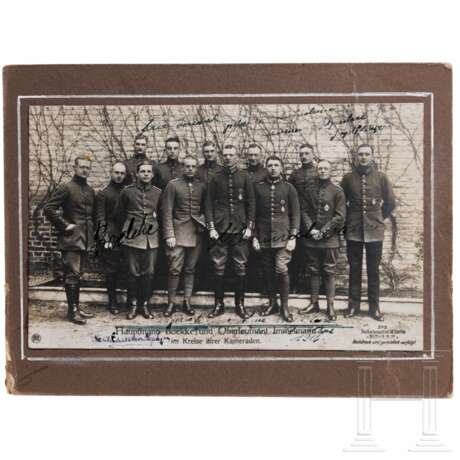 Hauptmann Oswald Boelcke und Oberleutnant Max Immelmann - gemeinsam signierte Sanke-Postkarte Nr. 373 - photo 1