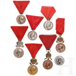 Medaillen für Verdienst, Konvolut