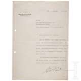 Gauleiter Erich Koch - signierter Brief an Gen.Major Otto Heidkämpfer bzgl. der Volkssturm-Vereidigung am 12.11.44 - Foto 1