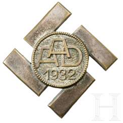 Erinnerungsabzeichen "1932" des Anhaltischen Arbeitsdienstes in Silber