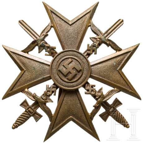 Oberleutnant Georg Mossgraber - Spanienkreuz in Bronze mit Schwertern - photo 1
