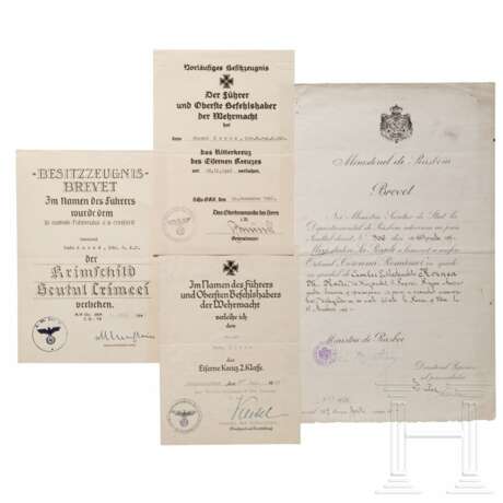 Urkunden des rumänischen Brigadegenerals und Ritterkreuzträgers Radu Korne - photo 1
