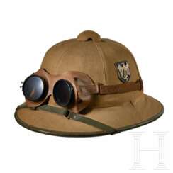 A Tropical Helmet with Goggles