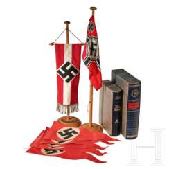 Desk Flags, Pennant String and Mein Kampf Books