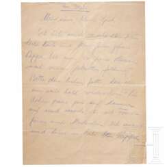 Hermann Göring - eigenhändiger Brief an seine Tochter Edda aus Nürnberg, 1945/46