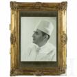 Sultan Mohammed V. von Marokko - großformatiges Portraitfoto mit Widmung - Auktionsarchiv