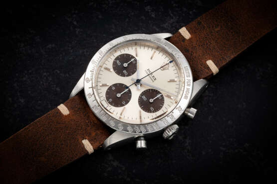 ROLEX, DAYTONA REF. 6239, A STEEL MANUAL-WINDING CHRONOGRAPH WRISTWATCH - photo 1