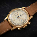PATEK PHILIPPE, REF. 1463J, A RARE AND ATTRACTIVE GOLD CHRONOGRAPH WRISTWATCH - photo 1