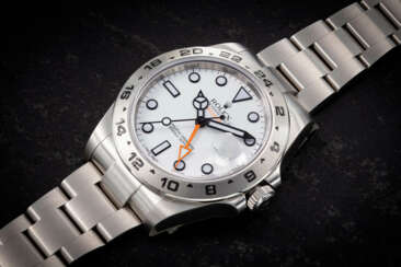 ROLEX, EXPLORER II REF. 216570 “22 SAS”, A STEEL DUAL TIME WRISTWATCH MADE FOR THE BRITISH SPECIAL FORCES