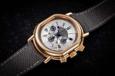DANIEL ROTH, MASTERS CHRONOGRAPH REF. 247.X.40, AN ATTRACTIVE GOLD CHRONOGRAPH WRISTWATCH