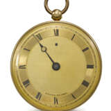 BREGUET. A VERY FINE AND EXTREMELY RARE LARGE 18K GOLD RUBY CYLINDER WATCH WITH GOLD DIAL - Foto 1