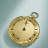 BREGUET. A VERY FINE AND EXTREMELY RARE LARGE 18K GOLD RUBY CYLINDER WATCH WITH GOLD DIAL - Foto 2