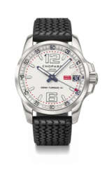 CHOPARD. A LARGE STAINLESS STEEL LIMITED EDITION AUTOMATIC WRISTWATCH WITH SWEEP CENTRE SECONDS AND DATE