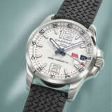 CHOPARD. A LARGE STAINLESS STEEL LIMITED EDITION AUTOMATIC WRISTWATCH WITH SWEEP CENTRE SECONDS AND DATE - photo 2
