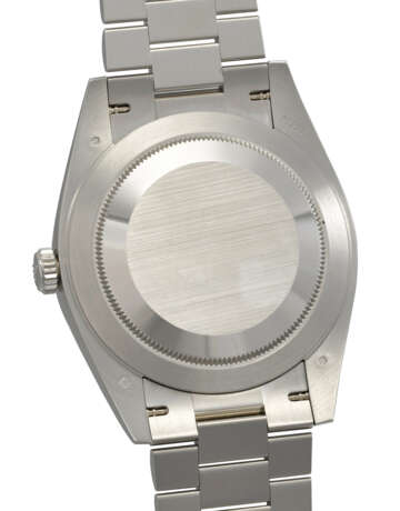 ROLEX. A RARE AND HEAVY PLATINUM AND AUTOMATIC WRISTWATCH WITH SWEEP CENTRE SECONDS, DAY, DATE AND BRACELET - photo 4