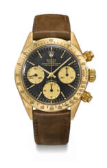 ROLEX. A VERY RARE AND ATTRACTIVE 14K GOLD CHRONOGRAPH WRISTWATCH