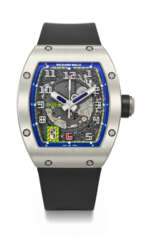 RICHARD MILLE. AN EXTREMELY RARE PLATINUM LIMITED EDITION AUTOMATIC SKELETONIZED WRISTWATCH WITH SWEEP CENTRE SECONDS AND DATE