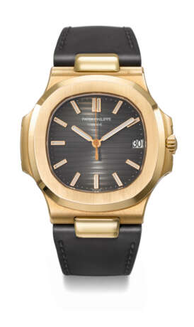 PATEK PHILIPPE. A RARE AND COVETED 18K PINK GOLD AUTOMATIC WRISTWATCH WITH SWEEP CENTRE SECONDS AND DATE - Foto 1