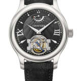 CHOPARD. A VERY RARE AND ELEGANT PLATINUM LIMITED EDITION TOURBILLON WRISTWATCH WITH 8 DAY POWER RESERVE - Foto 1