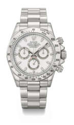 ROLEX. A &#39;NEW OLD STOCK&#39; STAINLESS STEEL AUTOMATIC CHRONOGRAPH WRISTWATCH WITH BRACELET
