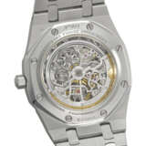 AUDEMARS PIGUET. A RARE PLATINUM AUTOMATIC SKELETONIZED PERPETUAL CALENDAR WRISTWATCH WITH MOON PHASES AND BRACELET - фото 3