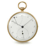 BREGUET, NO. 47 6/87 `MONTRE PERP&#201;TUELLE &#192; R&#201;P&#201;TITION, &#201;CHAPPEMENT LIBRE &#192; ANCRE`. AN EXCEPTIONAL AND HISTORICALLY IMPORTANT, LARGE 18K GOLD SELF-WINDING MINUTE REPEATING ON GONG, HOURS AND QUARTERS &#192; TOC POCKET - Foto 1