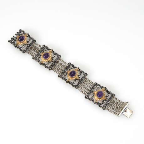 Trachtenarmband mit Amethysten. - фото 1