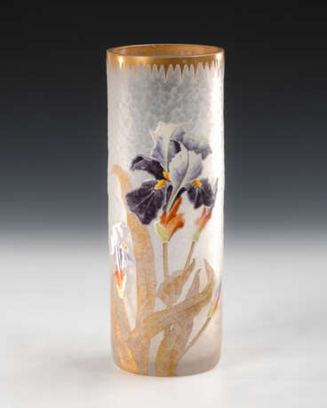Jugendstil-Vase mit Irisdekor, Legras & Cie. - photo 1