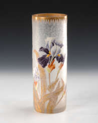 Jugendstil-Vase mit Irisdekor, Legras &amp; Cie.